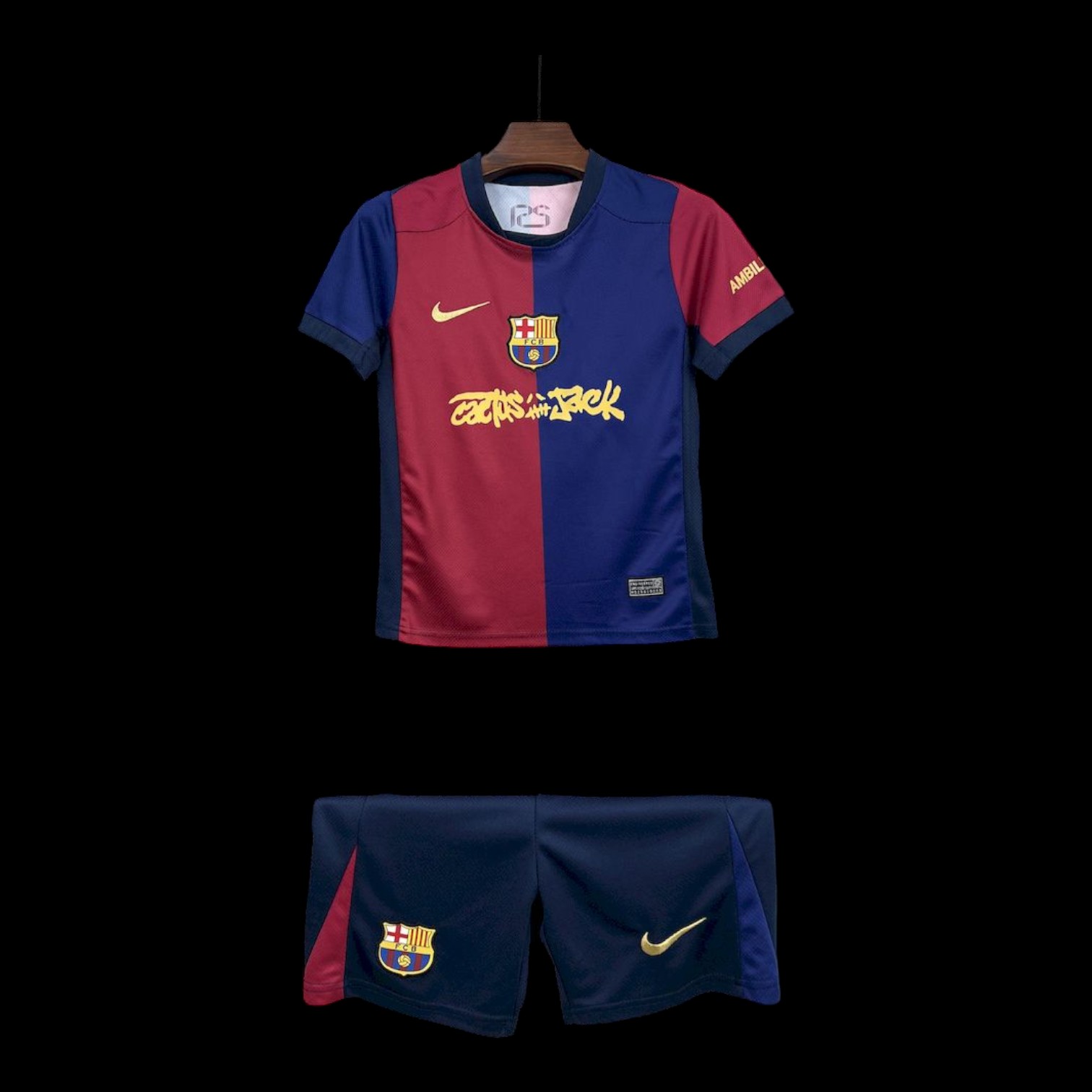 Barcelone Maillot Domicile Travis Scott 24/25 - Enfant