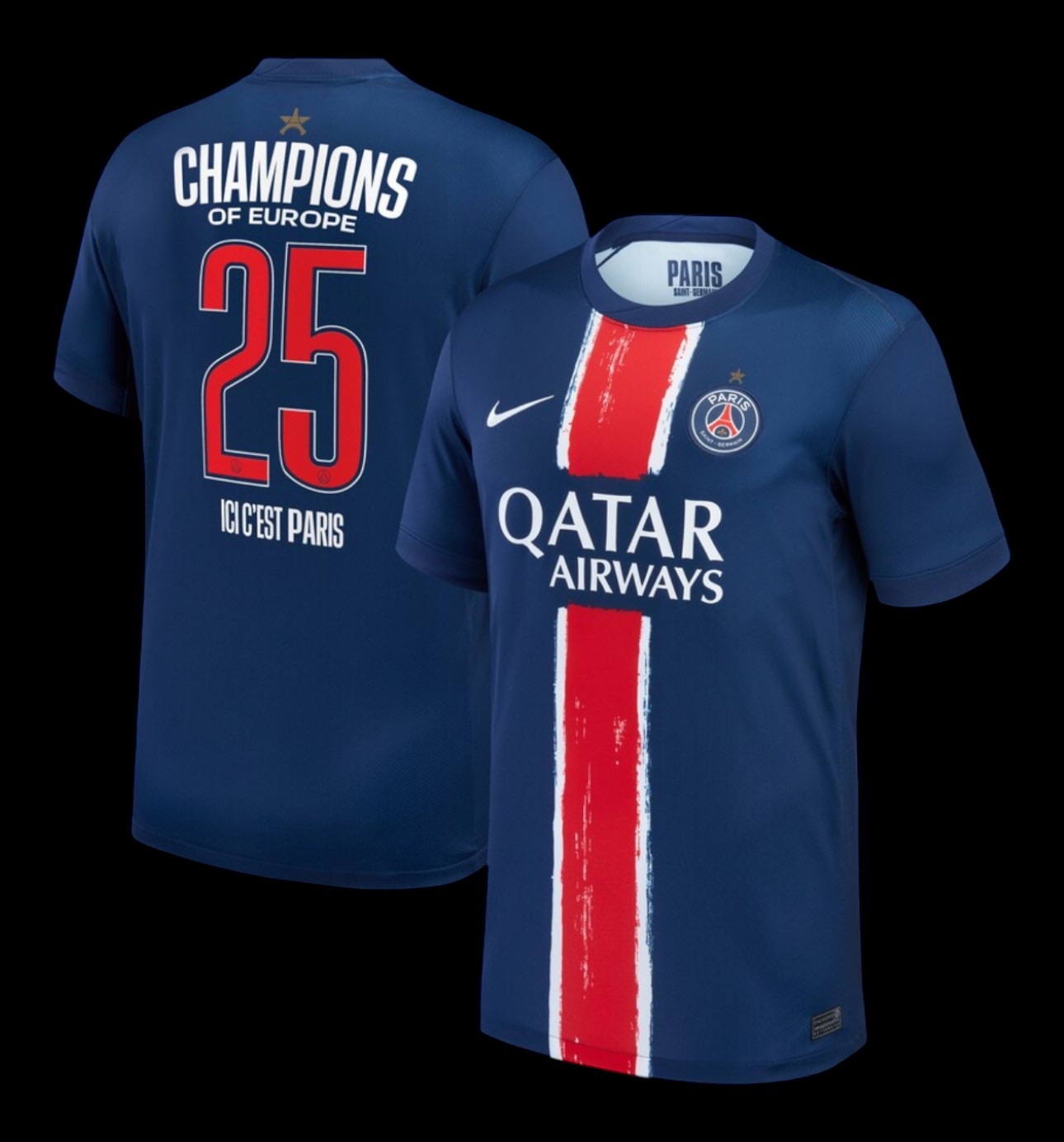 Paris SG Maillot Domicile 24/25 - Spécial LDC CHAMPIONS (⭐)